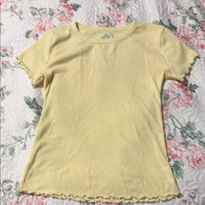 Thereabouts Yellow Ribbed Top